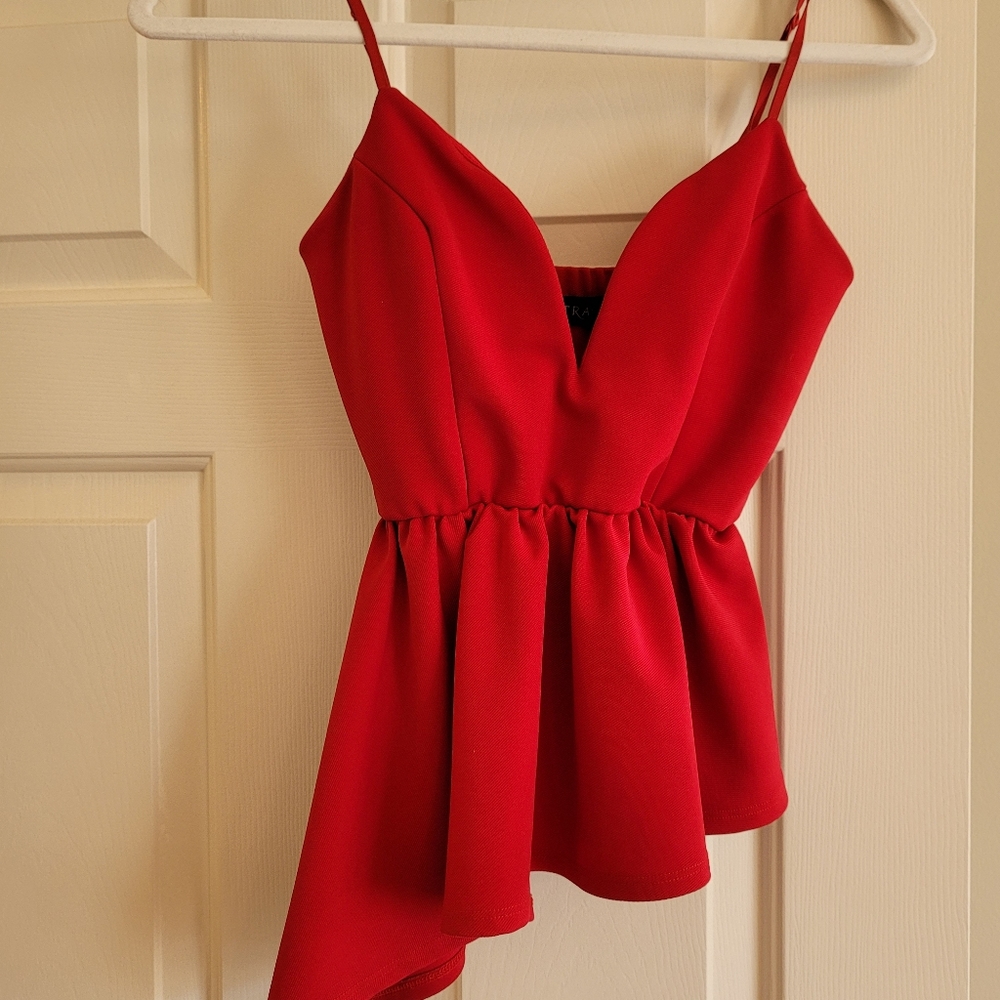 Size small red blouse